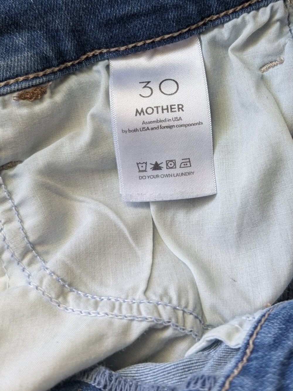 Mother Hustler Ankle Fray Jeans Size 30 - Picture 7 of 9